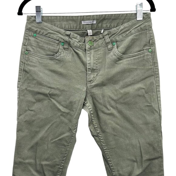 Toad & Co. Sisko Slim Organic Cotton Light Olive Pants 6 - Picture 2 of 6